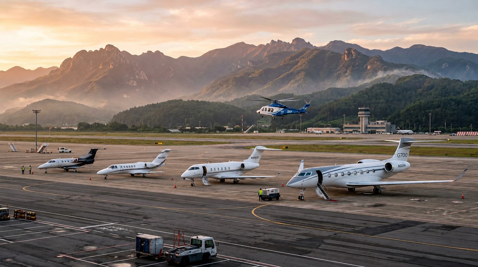 A coordinated multi-market aviation fleet strategy across Asia